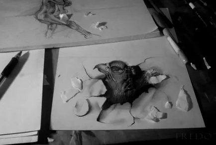 100 най-добри идеи 3D рисунки върху хартия с молив в снимката