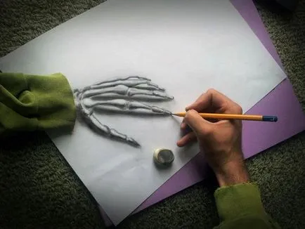100 най-добри идеи 3D рисунки върху хартия с молив в снимката