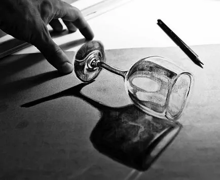 100 най-добри идеи 3D рисунки върху хартия с молив в снимката