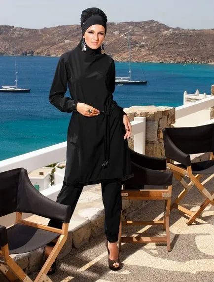 13 мюсюлмански бански преглед burkini снимка (бански костюми) 13 мюсюлмански бански преглед burkini Фото