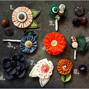 Boutonniere a kezüket rostanyagok és a gyűjtemény inspirációt