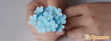Boutonniere a vőlegény a kezüket