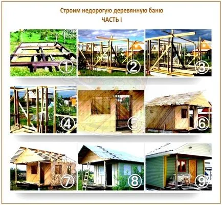 Olcsó fürdő, hogyan kell építeni olcsón és hatékonyan saját kezűleg