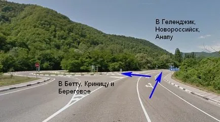 Betta, Криница, как да стигнете до брега, Геленджик Kabardinka да Teshebs