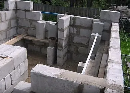 Баня на пяна блокове с техните ръце снимки, видео инструкция