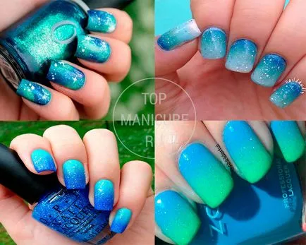 Turquoise лак за нокти - 38 свежи идеи