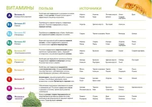 Camye полезни продукти за човешкото тяло