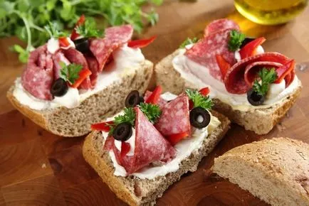 Сандвичи на почивка маса рецепти със снимки