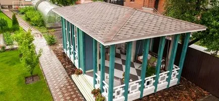 покривни покрита пергола за евтини - материали и покрития за покриви Hexagon - лесно нещо