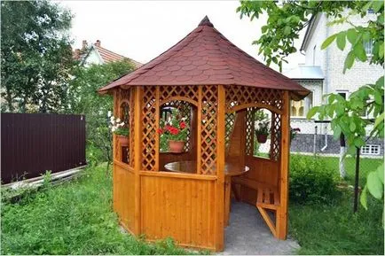 Покритият беседка покрива