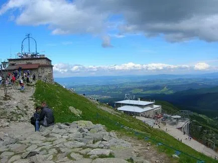 Това обикновено е на върха на планината
