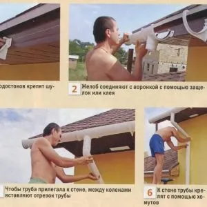 Ние се отцеди от покрива с ръцете си правилно
