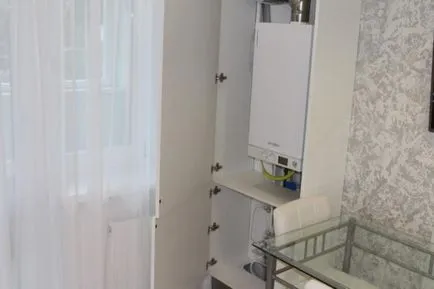 дизайн кухня с газов котел, дизайнът на малки до голяма кухня
