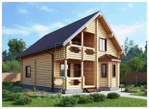 Дървени къщи до ключ купуват евтини, Цена, Фото проекти и едноетажна