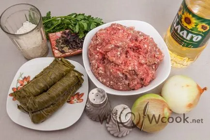 Долма в лозови листа, с една стъпка по стъпка рецепти снимки