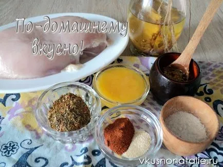 Начало pastorma на пиле (гърдата)