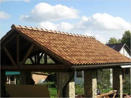 A fedett tető pavilon - a választás a tető (fotó) (pavilon) A fedett tető pavilon - a választás a tető (fotó)