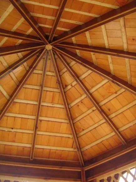 A burkolat tető lugas olcsón - Anyagok és bevonatok tetők hex - könnyű dolog (pavilonok) A tető borítja pergola olcsó - anyagok és bevonatok Tető Hexagon - egy könnyű dolog