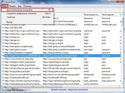 Който съхранява пароли в Chrome