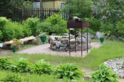Градински интериор творчески процес (снимка)