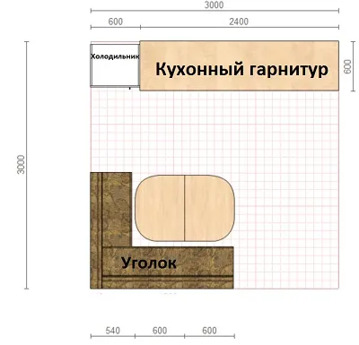 Осъществяване овална подвижна маса за кухнята с ръцете си