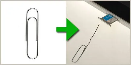 Как да получите, може да получи, извадете SIM картата от iPhone