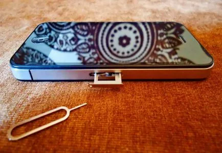 Как да получите, може да получи, извадете SIM картата от iPhone