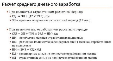 Тъй като натрупаната почивка формула изчисление заплащане
