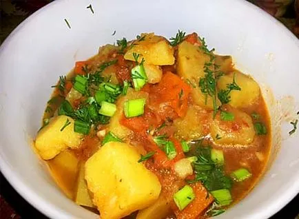 Как да се готви вкусно яхния от картофи, без месо