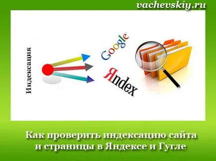 Как да проверите сайта на индексиране и страници в Yandex и Google
