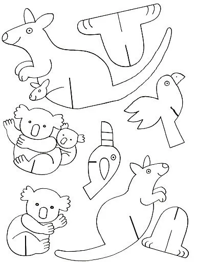 Как да си направим обема на хартиени животни от хартия шаблони 17