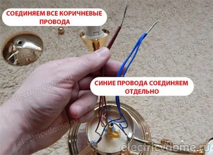 Как да се съберат ръководство полилей снимка