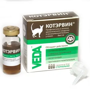 Капки за котки kotervin състав и под формата на лечебни свойства и указания за употреба,