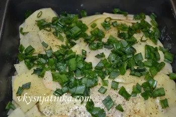 Картофи с гъби на фурна - рецептата със снимка