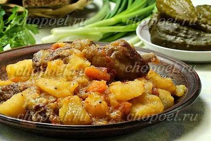 Картофи и месо в гърне - рецепти със снимки