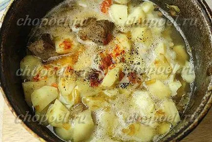 Картофи и месо в гърне - рецепти със снимки