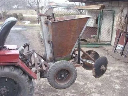 Planter за мини трактори със собствените си ръце