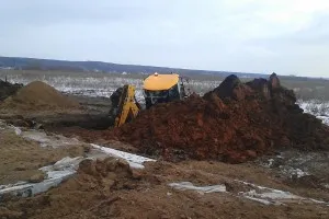 Копаене добре трактор