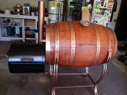 Smokehouse от цевта с ръце на инструкциите на производителя и диаграми (опушване) Smokehouse от цевта с ръце на инструкциите на производителя и диаграми