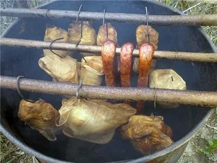 Smokehouse от цевта с ръце на инструкциите на производителя и диаграми (барабани) Smokehouse от цевта с ръце на инструкциите на производителя и диаграми