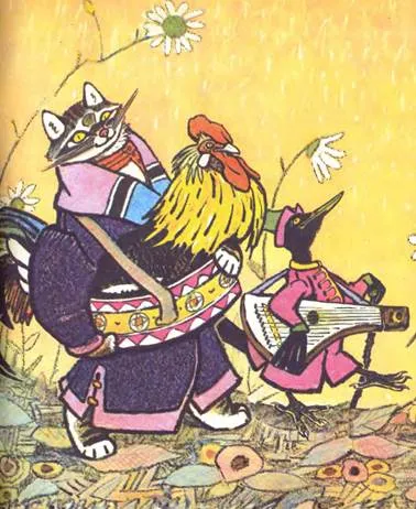 Cat, млечница и петел