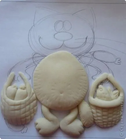 Котка с низ чанти, художници страни (тече кожа облекчение) Котка с низ чанти, художници страни