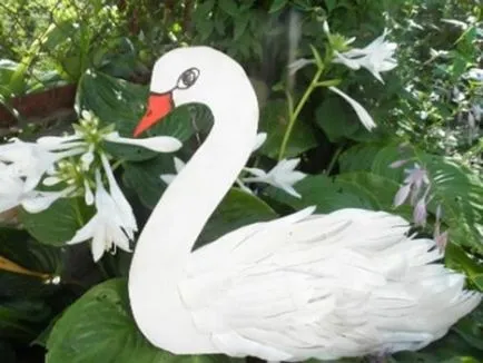 Swan от пластмасови бутилки със собствените си ръце - майсторски клас, как да се направи схемата