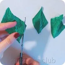 Листовки kanzashi на сатенени панделки - 8 работни срещи