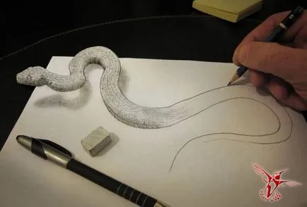Топ 3D рисунки с молив - пратеник на