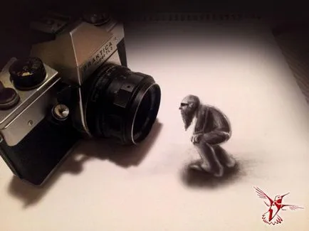 Топ 3D рисунки с молив - пратеник на