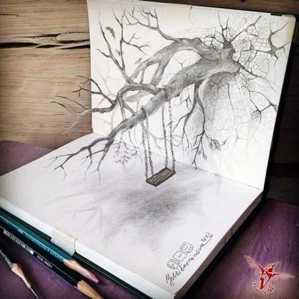 Топ 3D рисунки с молив - пратеник на