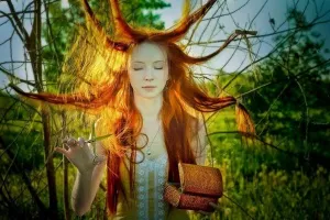 Магически ефект чрез коса, коса магия косата от увреждане чрез