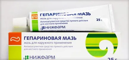 След това маз се прилага към хепарин, инструкции за употреба, както и странични ефекти