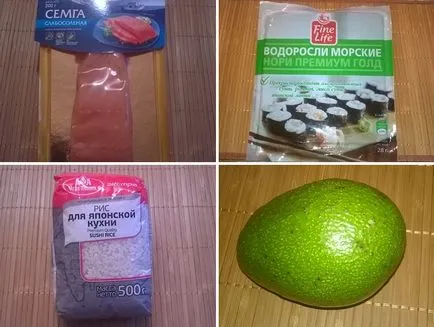 Моите рецепти ролки със сьомга и краставица у дома